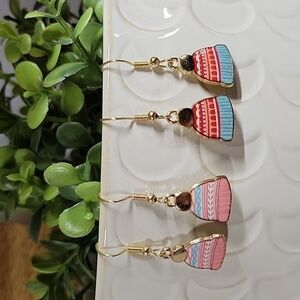 Winter Hat Earrings, Choice of Color